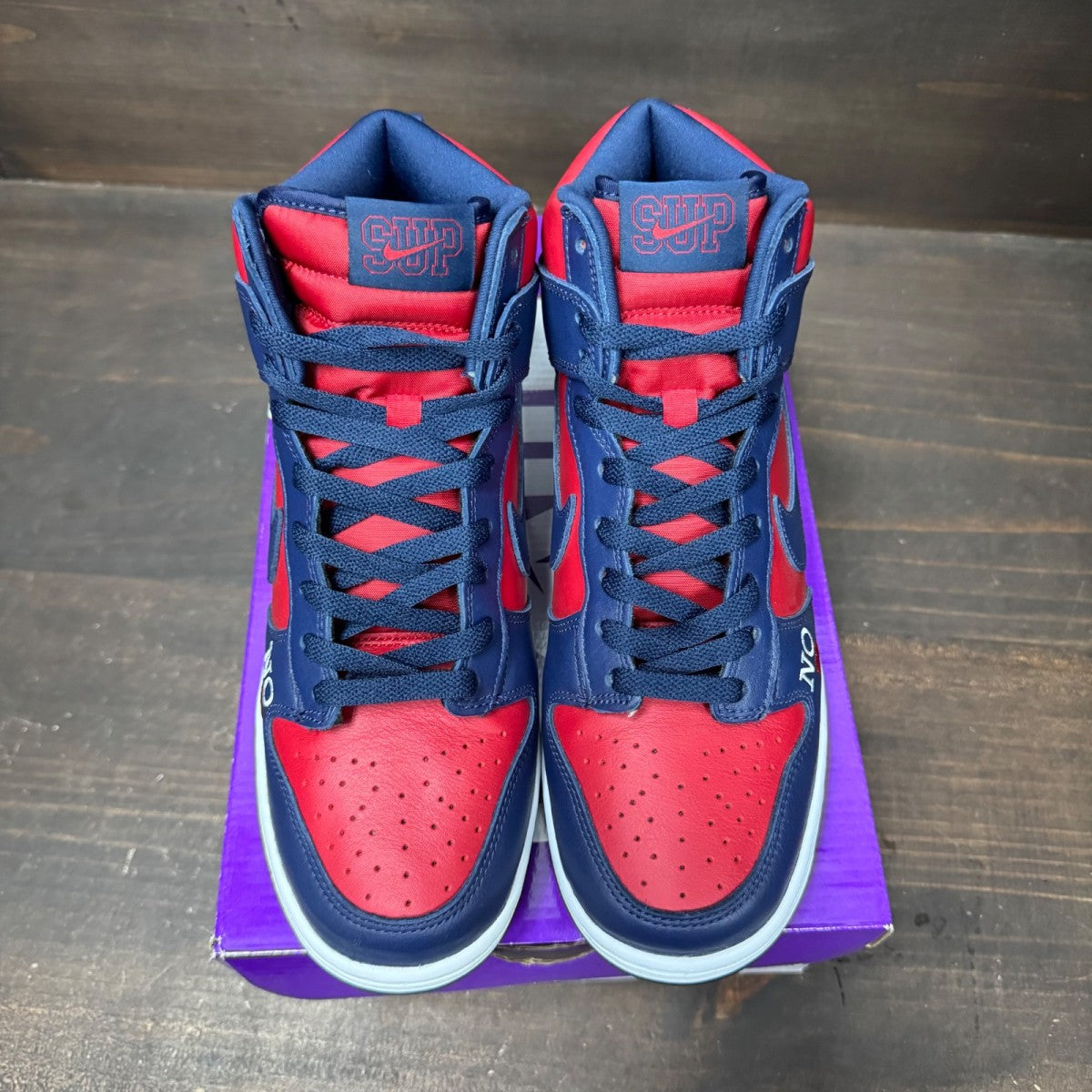 Nike SB Dunk High Supreme By Any Means Navy Size 8.5 (Pre-Owned) - side