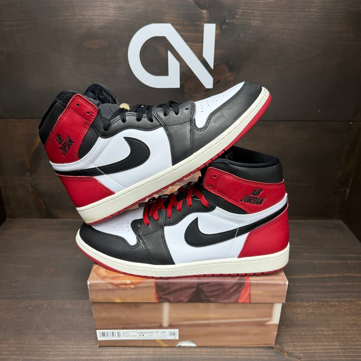Jordan 1 Retro High OG Black Toe Reimagined - Image 1