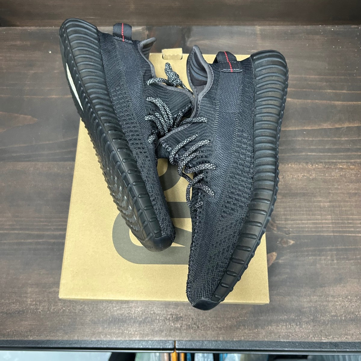 adidas Yeezy Boost 350 V2 Black (Non-Reflective) Size 10.5 (Pre-Owned) - Image 2