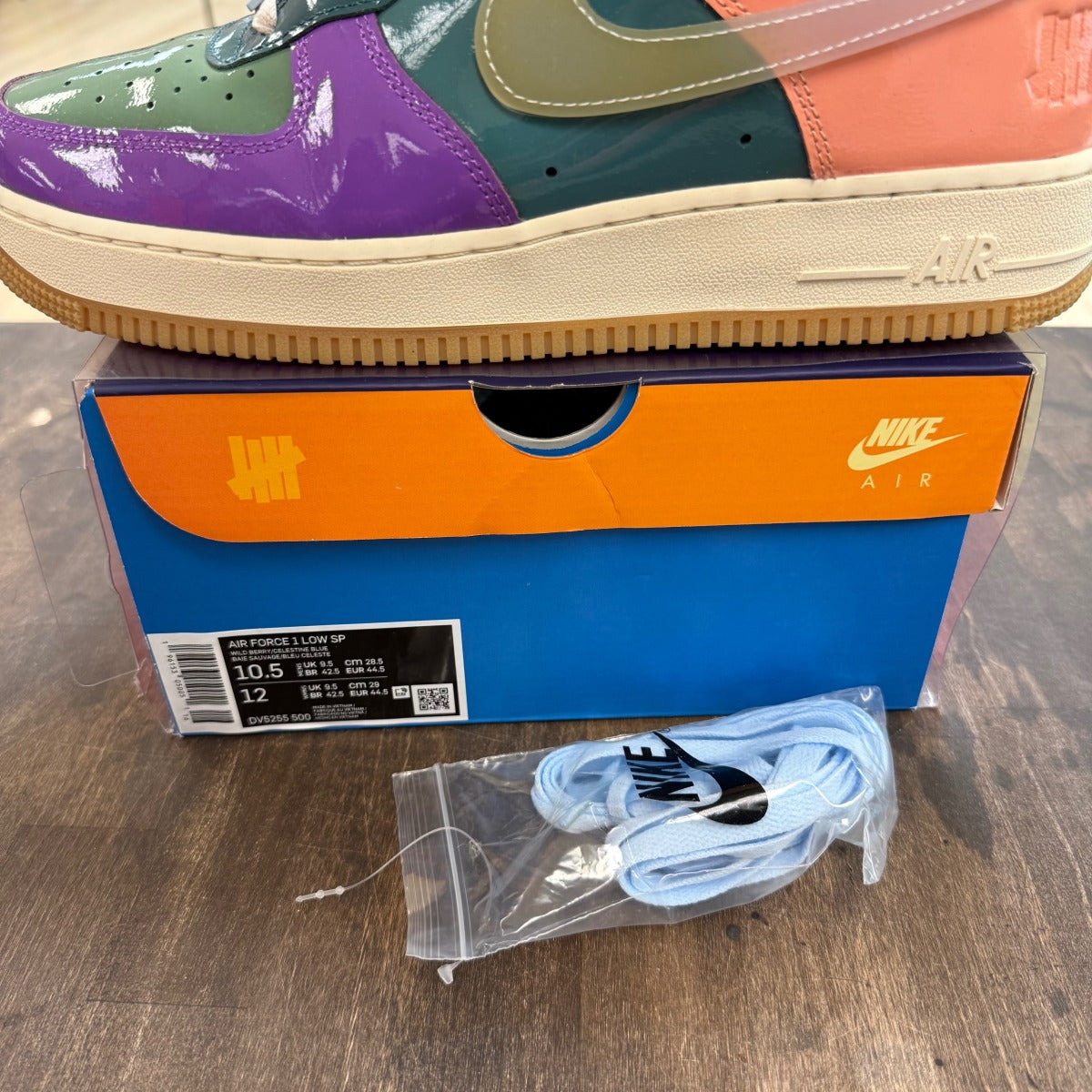 Nike Air Force 1 Low SP Undefeated Multi-Patent Wild Berry - Image 7