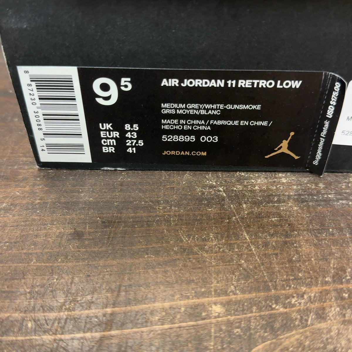 Jordan 11 Retro Low Cool Grey Size 9.5 (Pre-Owned) - aux