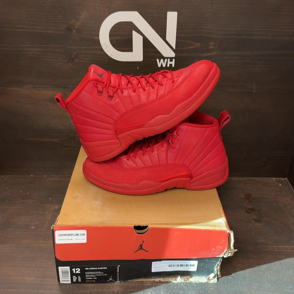 Jordan 12 Retro Gym Red (2018) Size 12 (Pre-Owned) - front