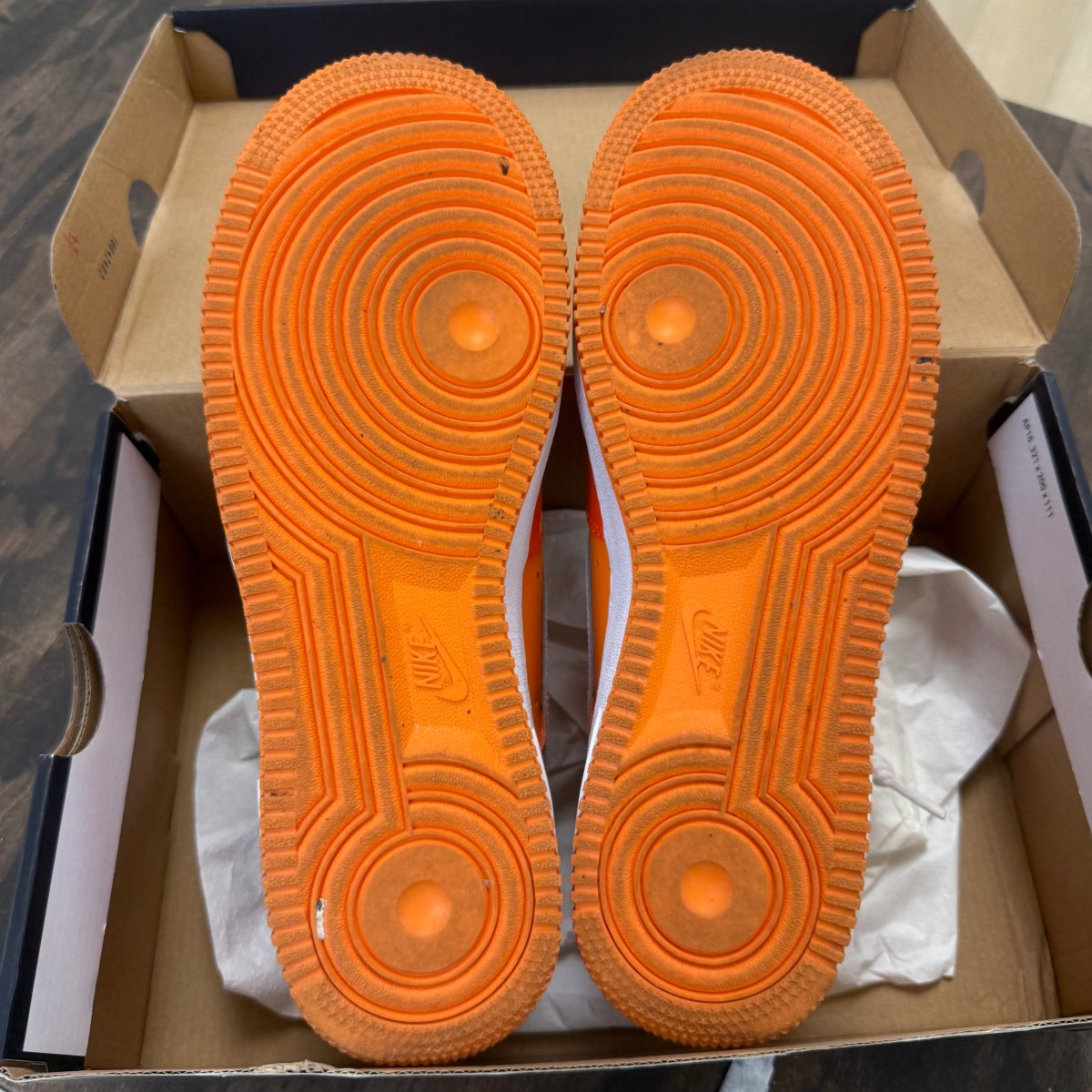 Nike Air Force 1 Low '07 Orange White Patent - Image 3