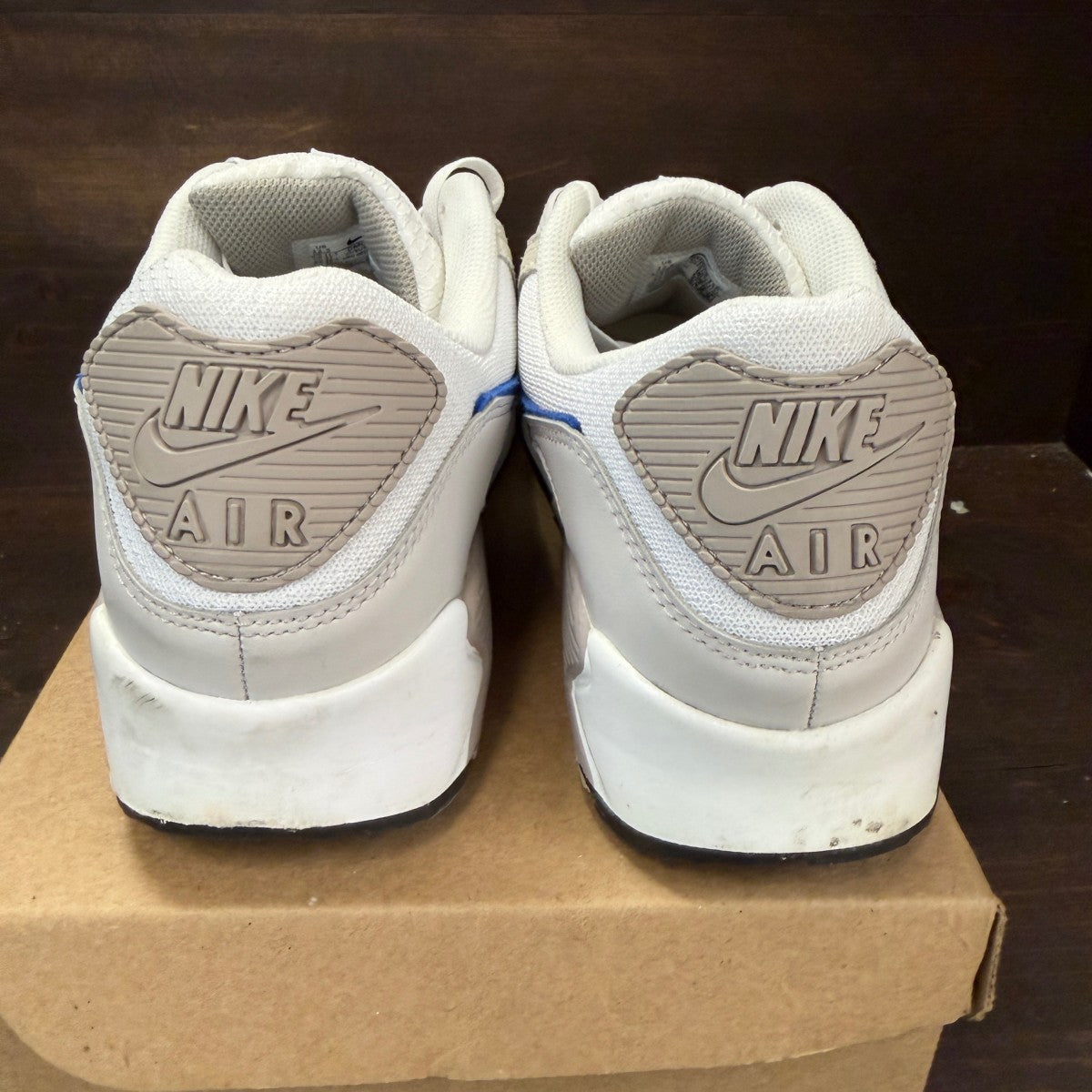 Nike Air Max 90 College Grey Racer Blue Size 12.5 (Pre-Owned) - Image 4