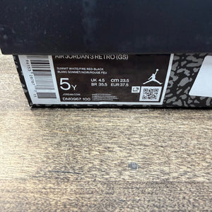 Jordan 3 Retro White Cement Reimagined (GS) Size 5Y (Pre-Owned) - Image 6