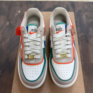 Nike Air Force 1 Low Shadow Sail Signal Blue Green (Women's) Size 5.5W (Pre-Owned) - Image 2