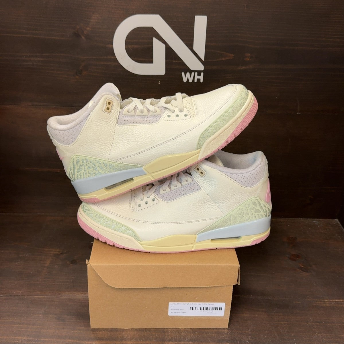 Jordan 3 Retro Spring Is In The Air Size 13 (Pre-Owned) - Image 1