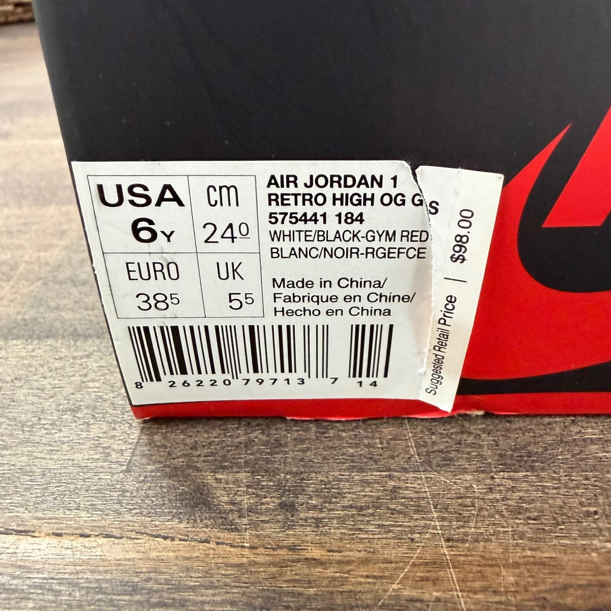 Jordan 1 Retro Black Toe (2013) (GS) - Image 6