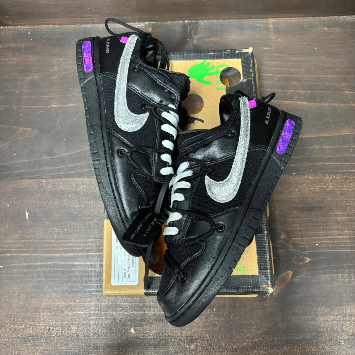 Nike Dunk Low Off-White Lot 50 - Image 2