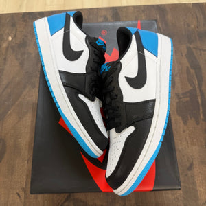 Jordan 1 Retro Low OG Black Dark Powder Blue - Image 1