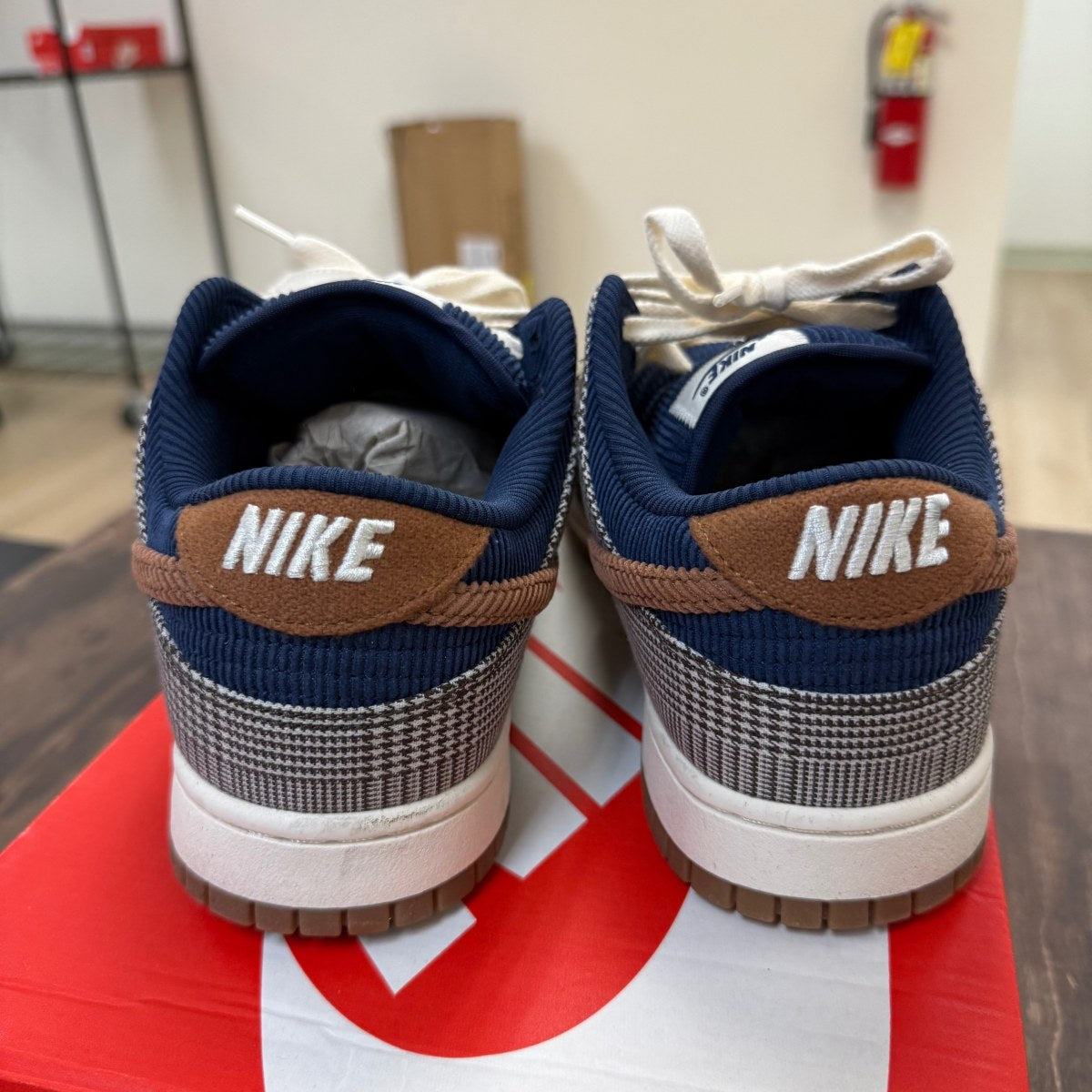 Nike Dunk Low Tweed Midnight Navy Corduroy - Image 3