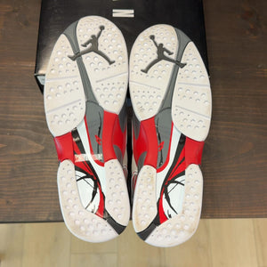 Jordan 8 Retro White True Red (2025) Size 9.5 (Pre-Owned) - aux