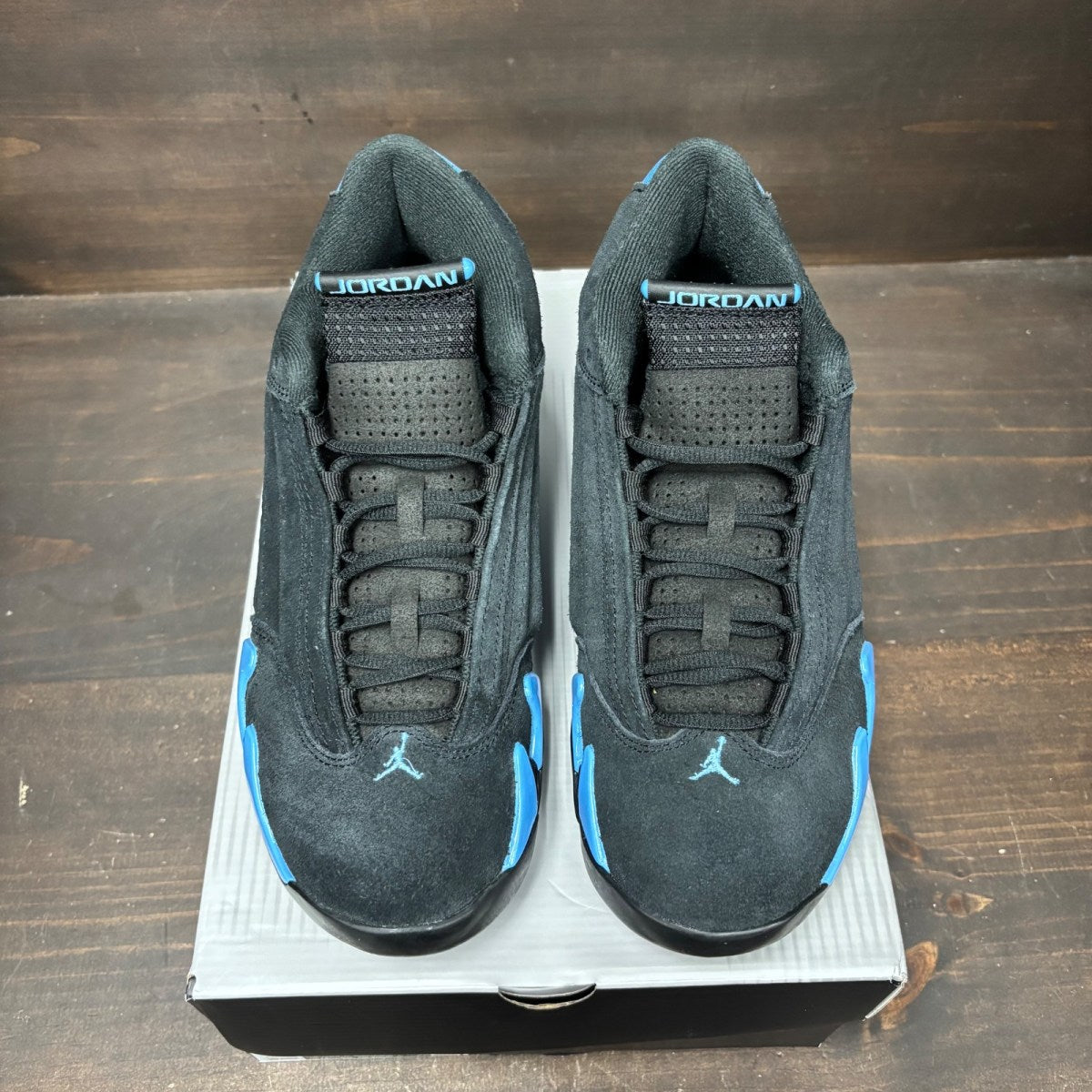 Jordan 14 Retro Black University Blue (2026) Size 8 (Pre-Owned) - Image 3
