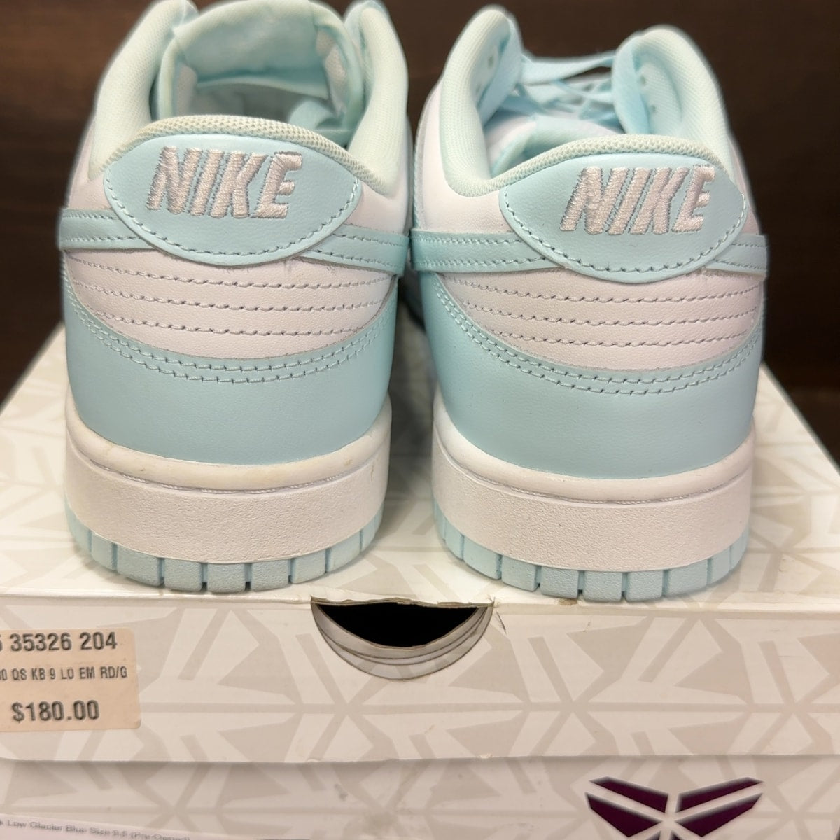 Nike Dunk Low Glacier Blue Size 9.5 (Pre-Owned) - Image 5