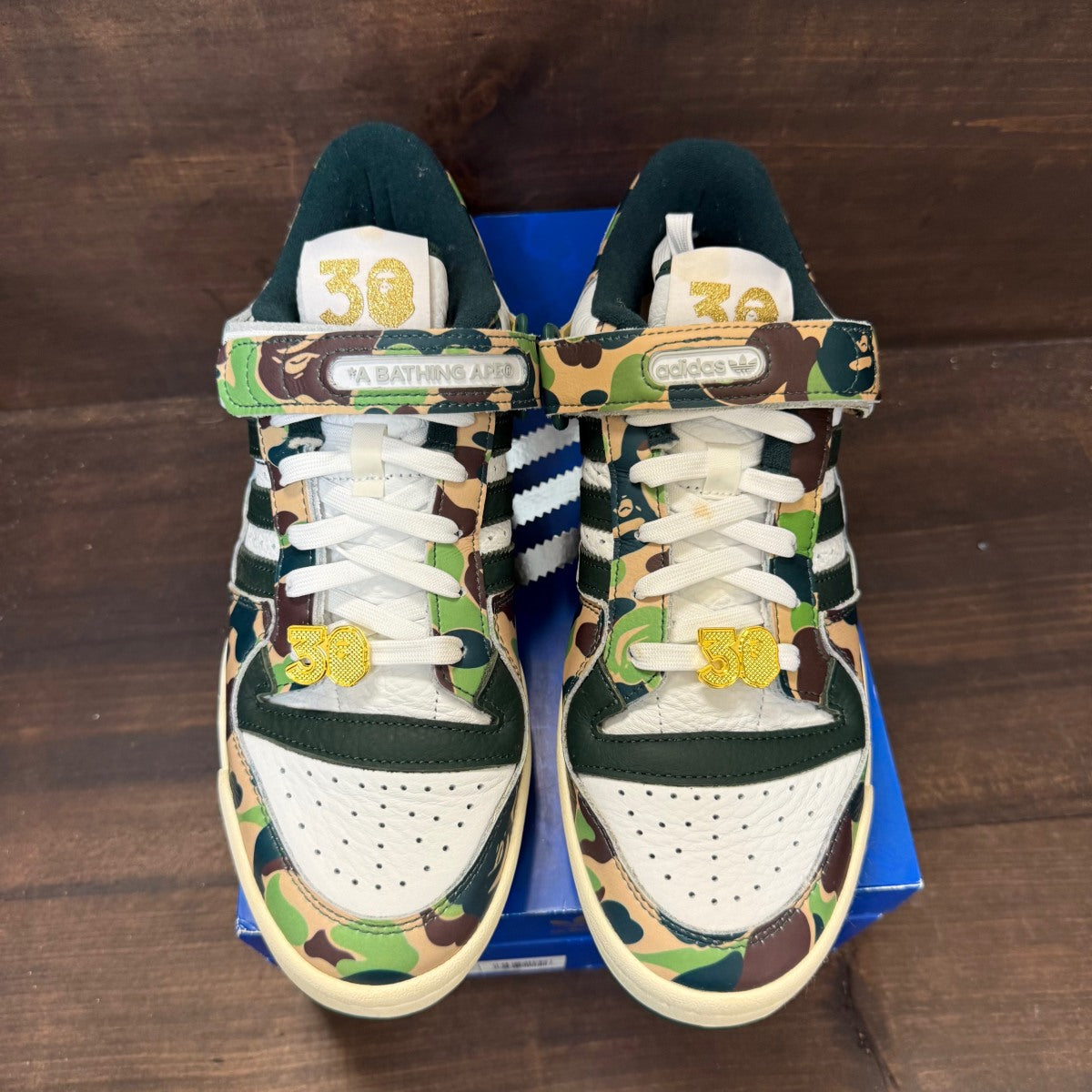 adidas Forum 84 Low Bape 30th Anniversary Green Camo - Image 2