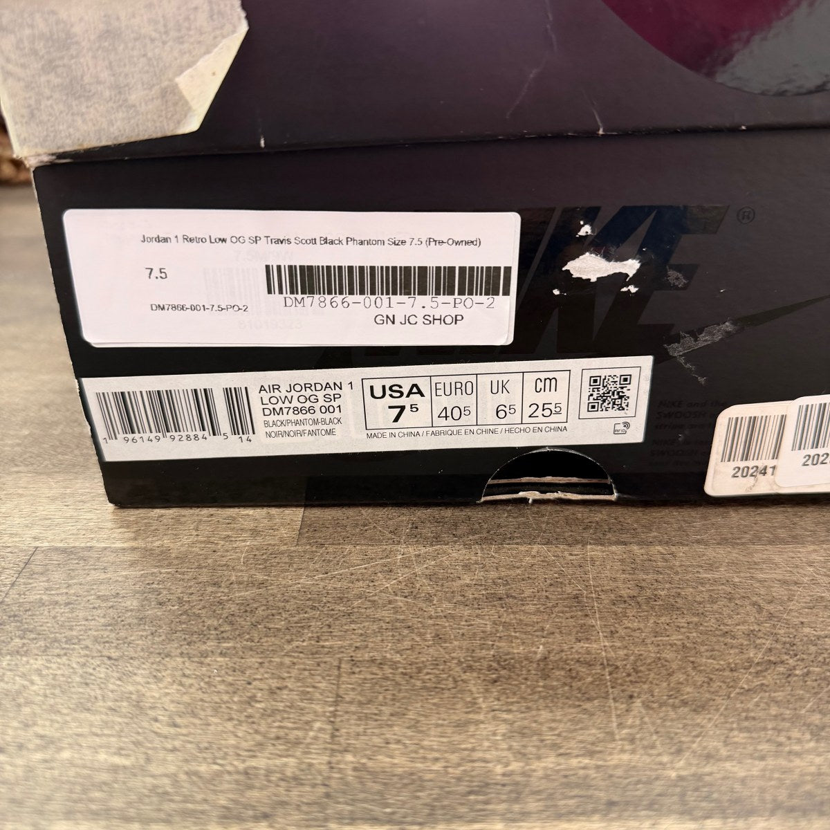 Jordan 1 Retro Low OG SP Travis Scott Black Phantom - Image 6