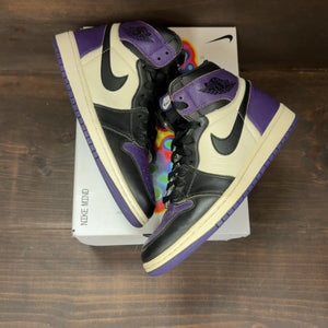 Jordan 1 Retro High Court Purple Size 7.5 (Pre-Owned) - Image 2