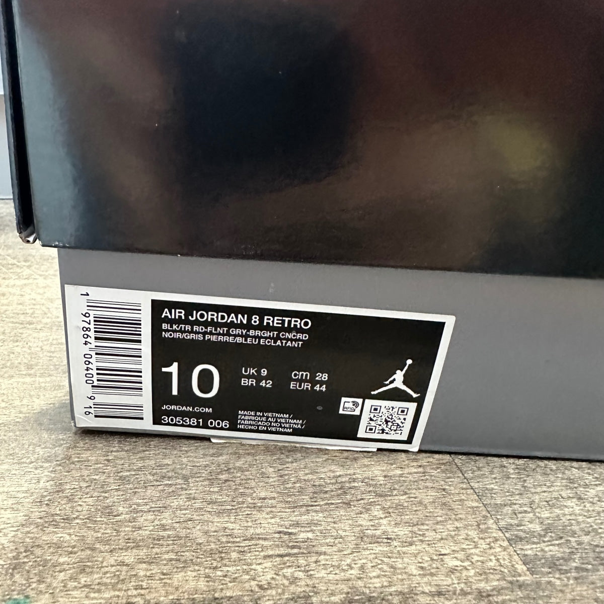 Jordan 8 Retro Aqua (2025) Size 10 (Pre-Owned) - Image 6