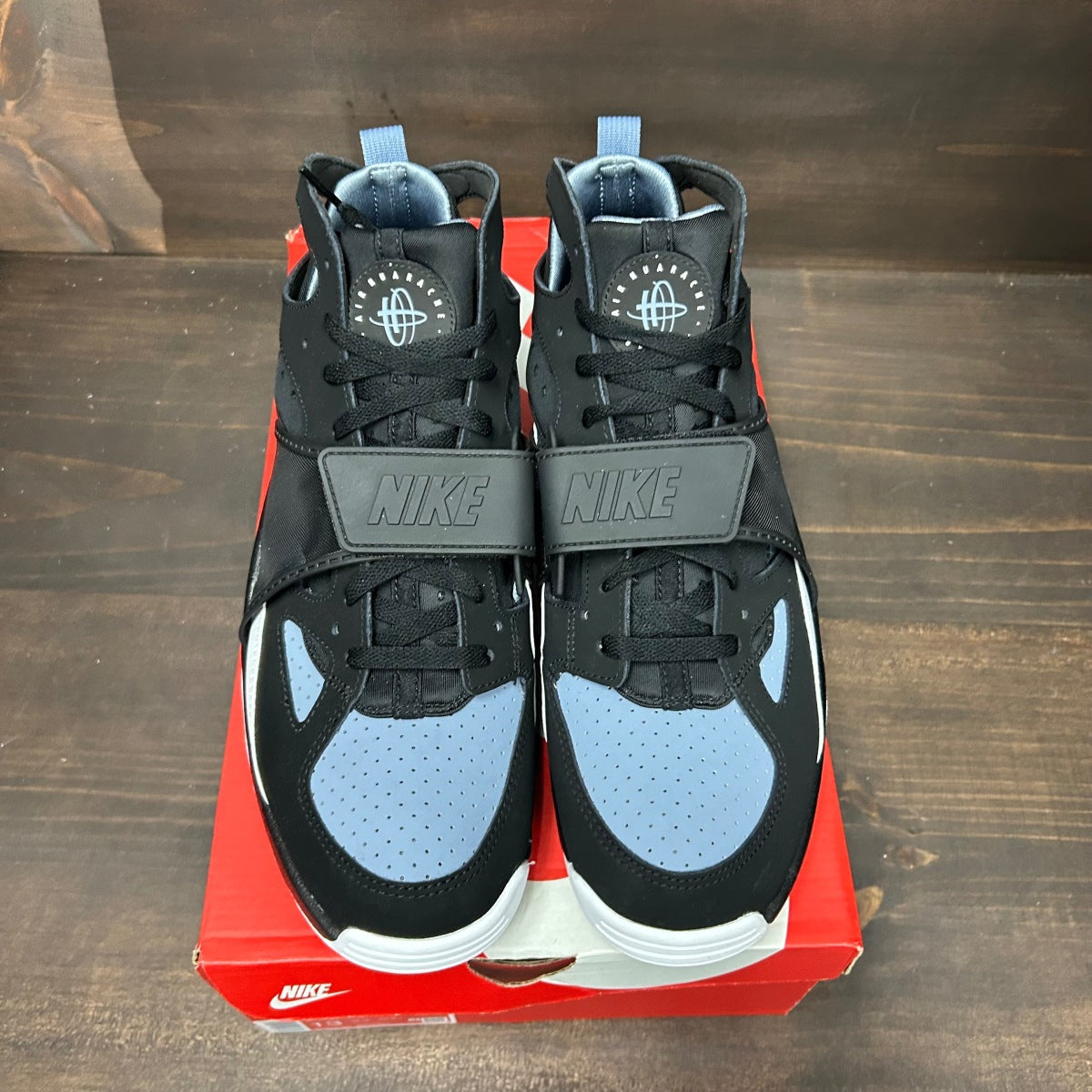 Nike Air Trainer Huarache Cool Blue Black Size 13 (Pre-Owned) - Image 3