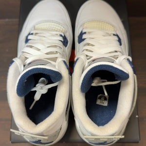Jordan 4 Retro Midnight Navy (GS) Size 7Y (Pre-Owned) - aux