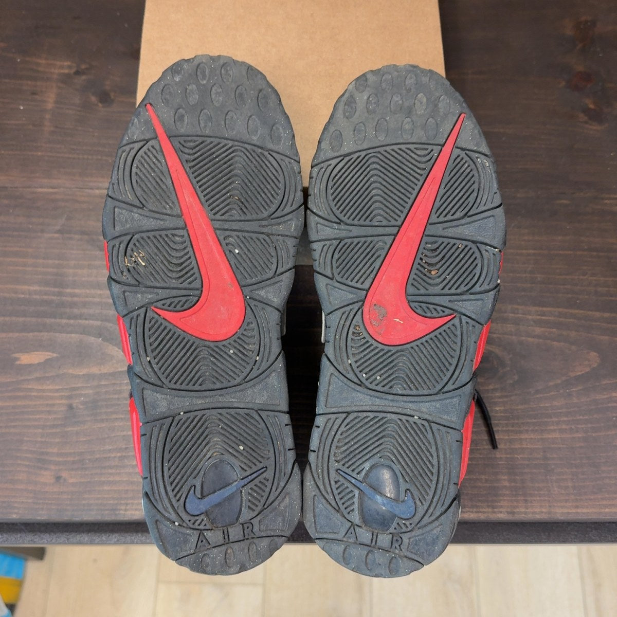Nike Air More Uptempo 96 Alternates Split Black Varsity Red Size 12 (Pre-Owned) - Image 8