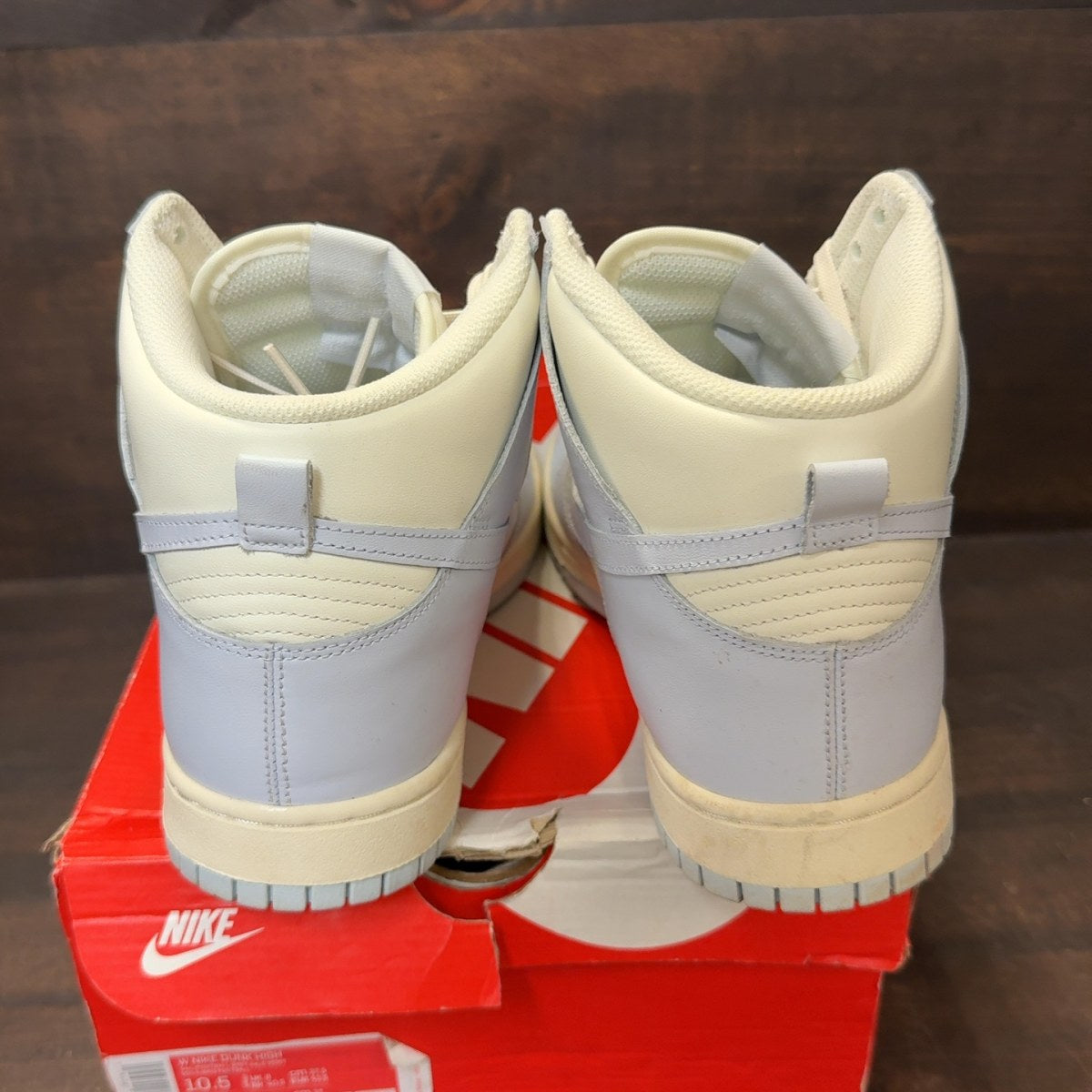 Nike Dunk High Sail Football Grey (Women's) - Image 4