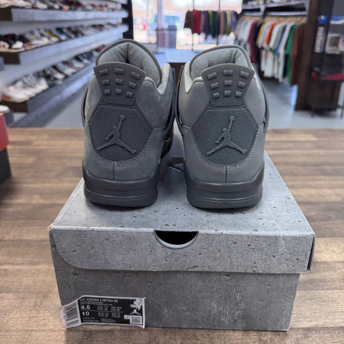 Jordan 4 Retro SE Paris Olympics Wet Cement Size 8.5 (Pre-Owned) - tag