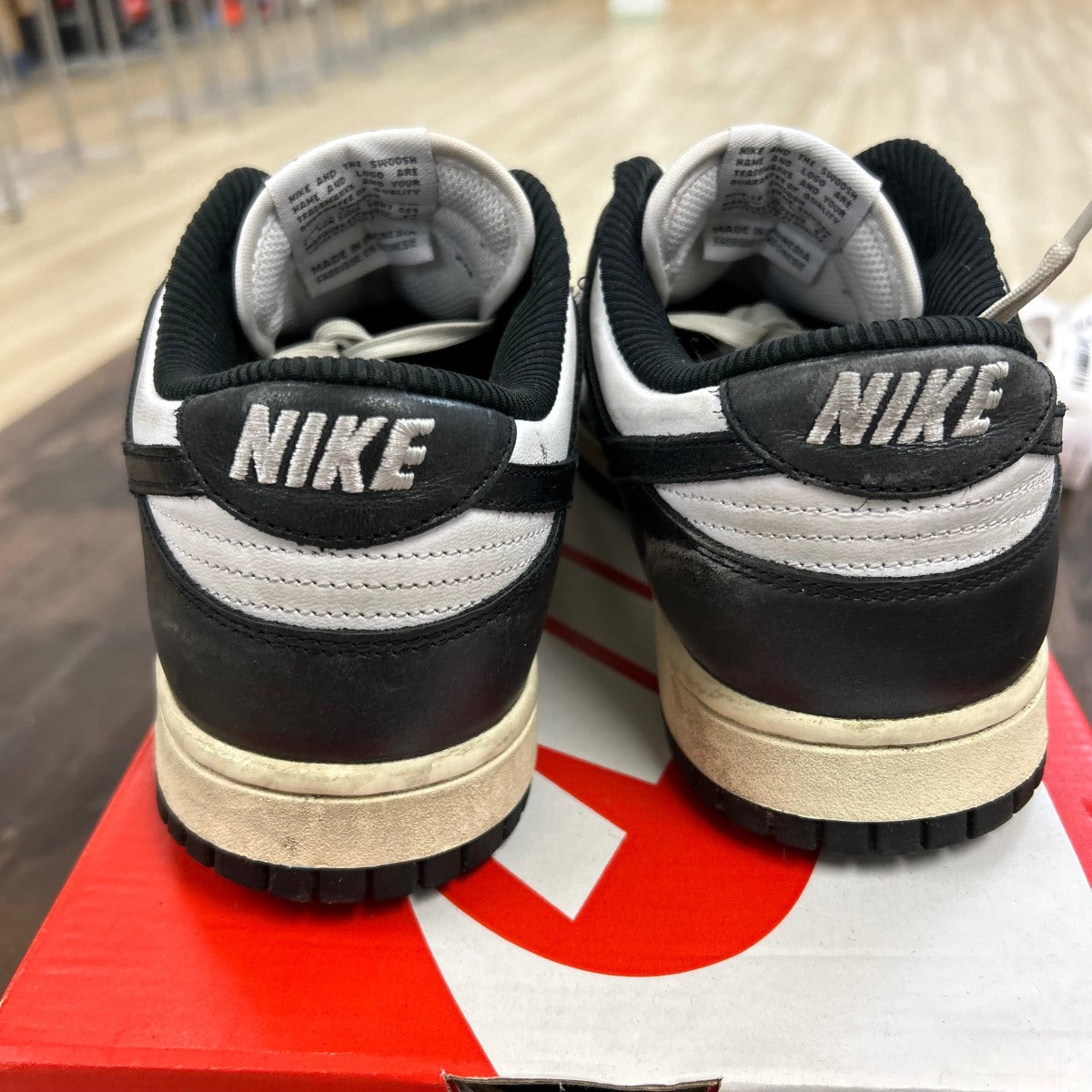 Nike Dunk Low Vintage Panda (Women's) Size 10W (Pre-Owned)