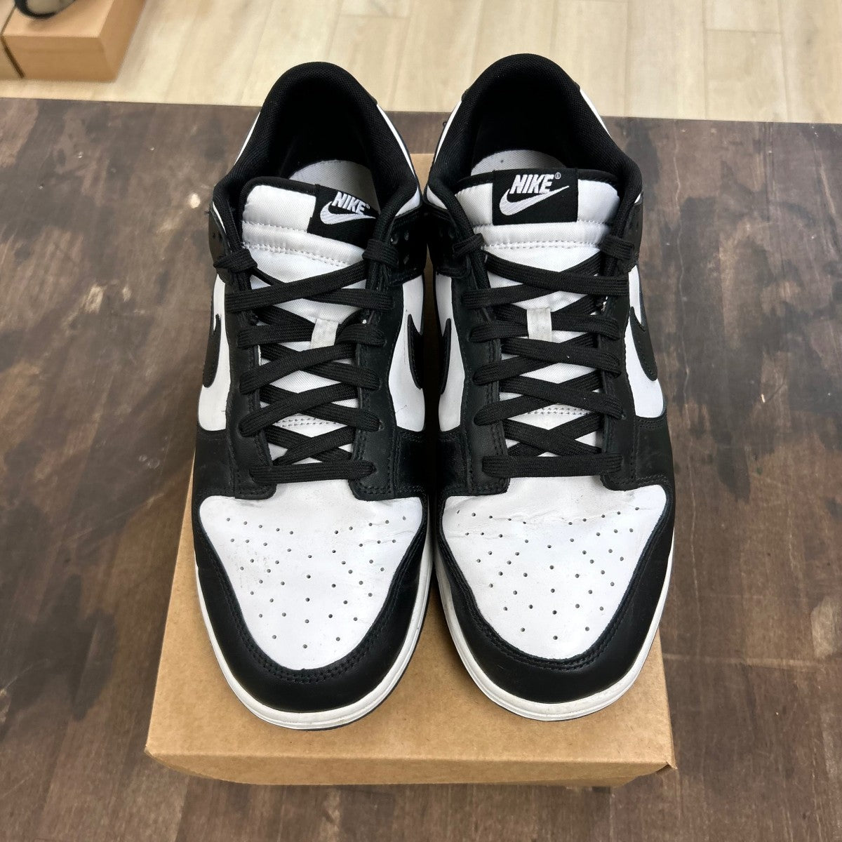 Nike Dunk Low Retro White Black Panda Size 12.5 (Pre-Owned) - Image 2