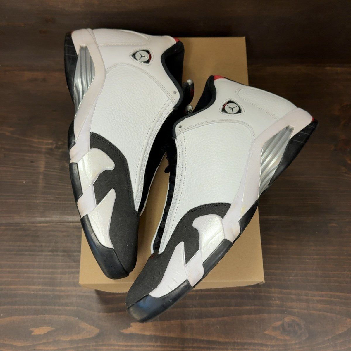 Jordan 14 Retro Black Toe (2024) Size 12.5 (Pre-Owned) - Image 2