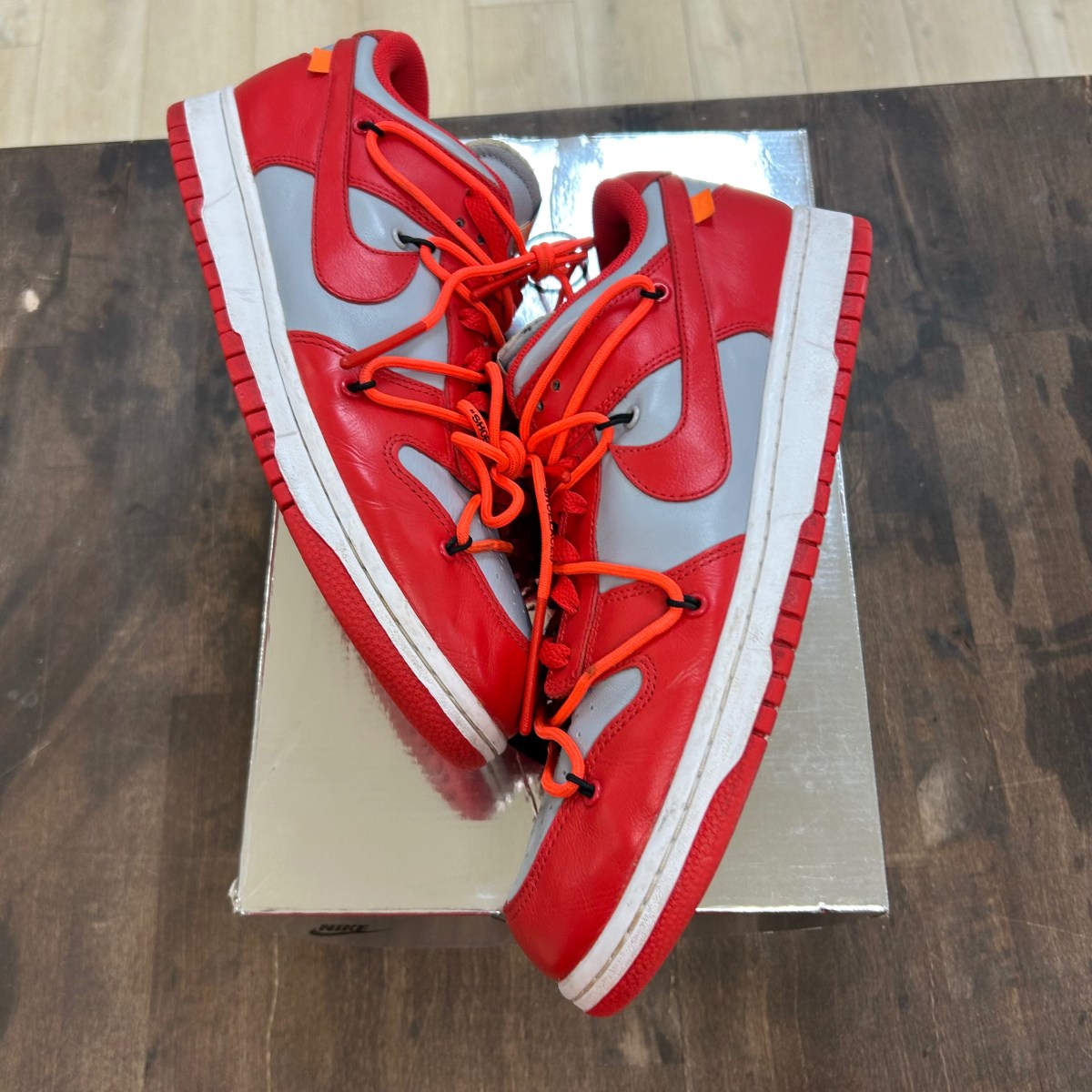 Nike Dunk Low Off-White University Red - Image 1