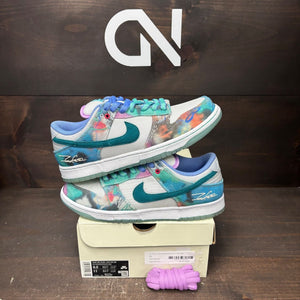 Nike SB Dunk Low Futura Laboratories Bleached Aqua Size 9.5 (Pre-Owned) - front