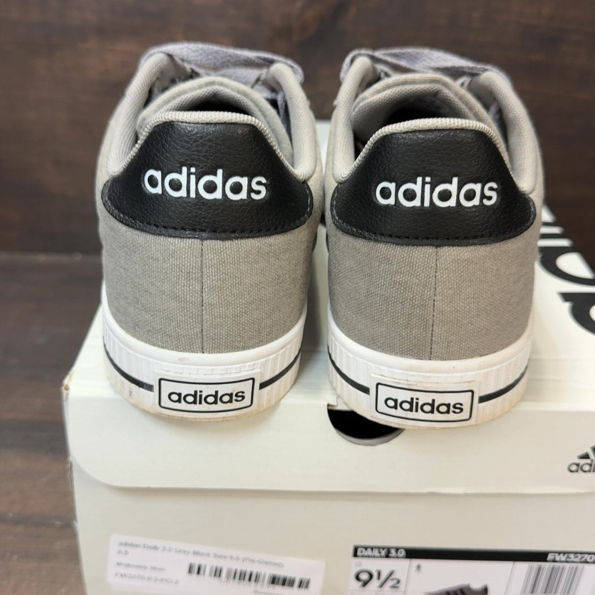 adidas Daily 3.0 Grey Black Size 9.5 (Pre-Owned) - aux