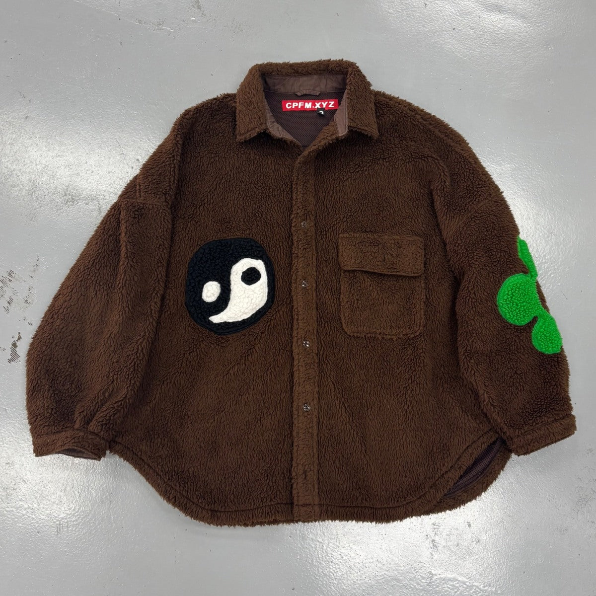Cactus Plant Flea Market Big Fuzzy Shirt Brown Size L (Pre-Owned) - Image 1