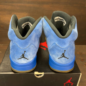 Jordan 5 Retro Blue Suede Size 11 (Pre-Owned) - aux