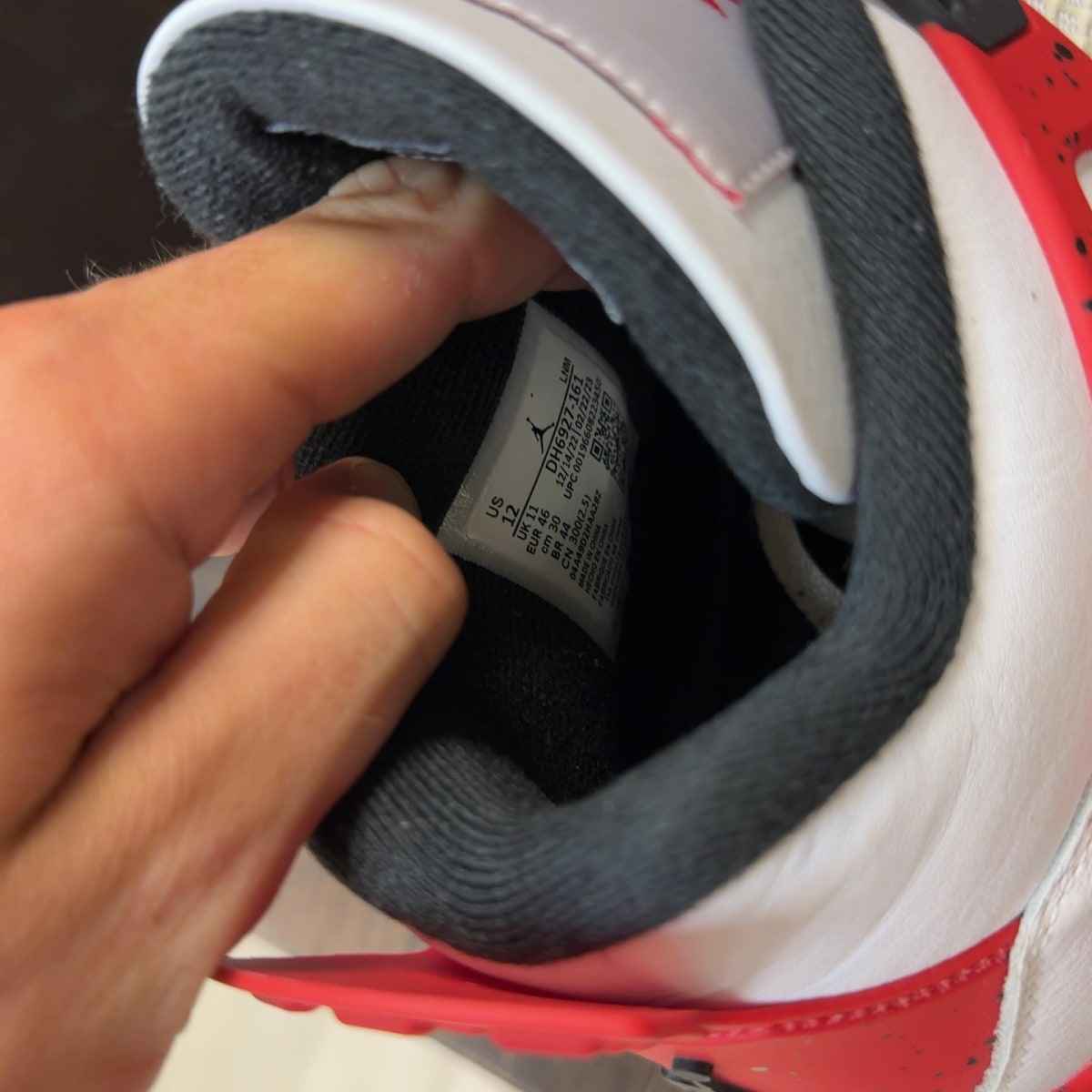 Jordan 4 Retro Red Cement Size 12 (Pre-Owned) - Image 8