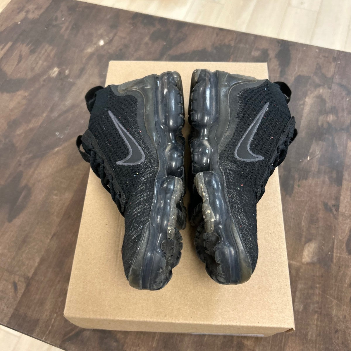 Nike Air VaporMax 2021 FK Black Anthracite Size 6 (Pre-Owned) - Image 3