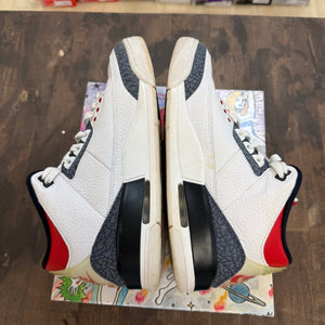 Jordan 3 Retro SE Fire Red Denim (2020) Size 10 (Pre-Owned) - Image 4