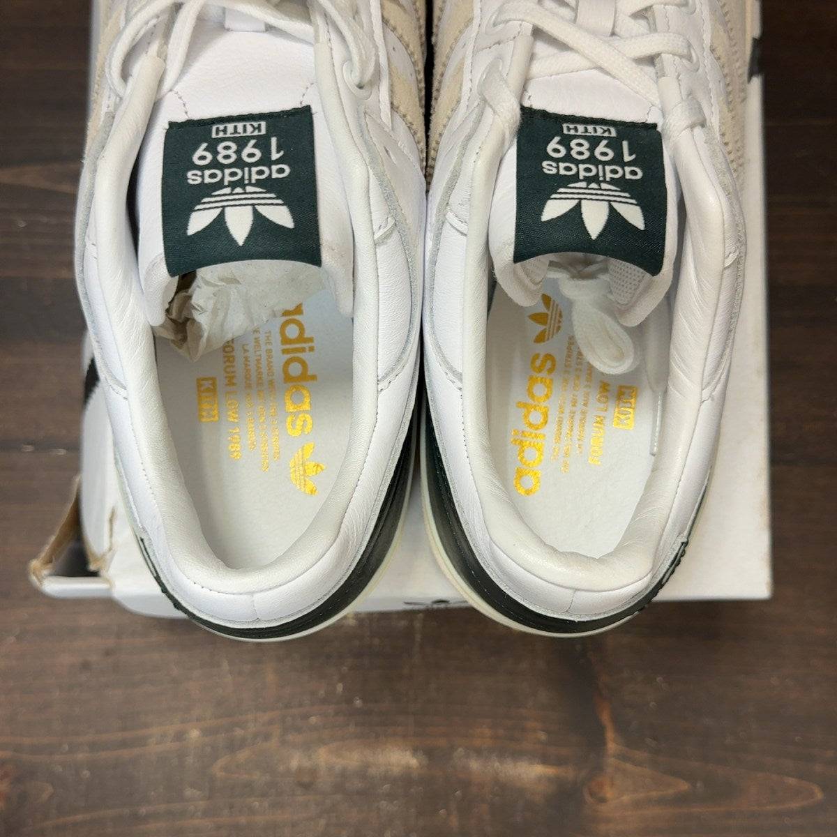 adidas Forum Low Kith Classics White Green Size 11 - Image 6