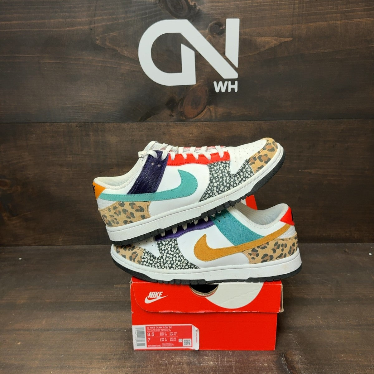 Nike Dunk Low Safari Mix (Women's) - Image 1