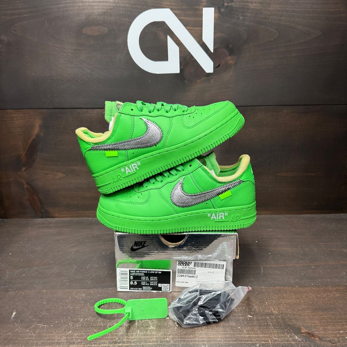 Nike Air Force 1 Low Off-White Brooklyn Size 5 (Pre-Owned) - front