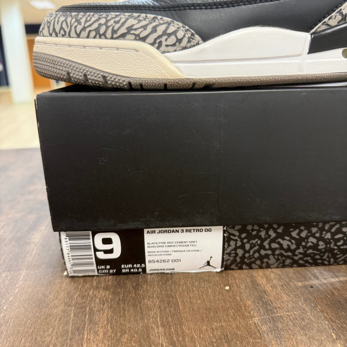 Jordan 3 Retro Black Cement (2018) - Image 5
