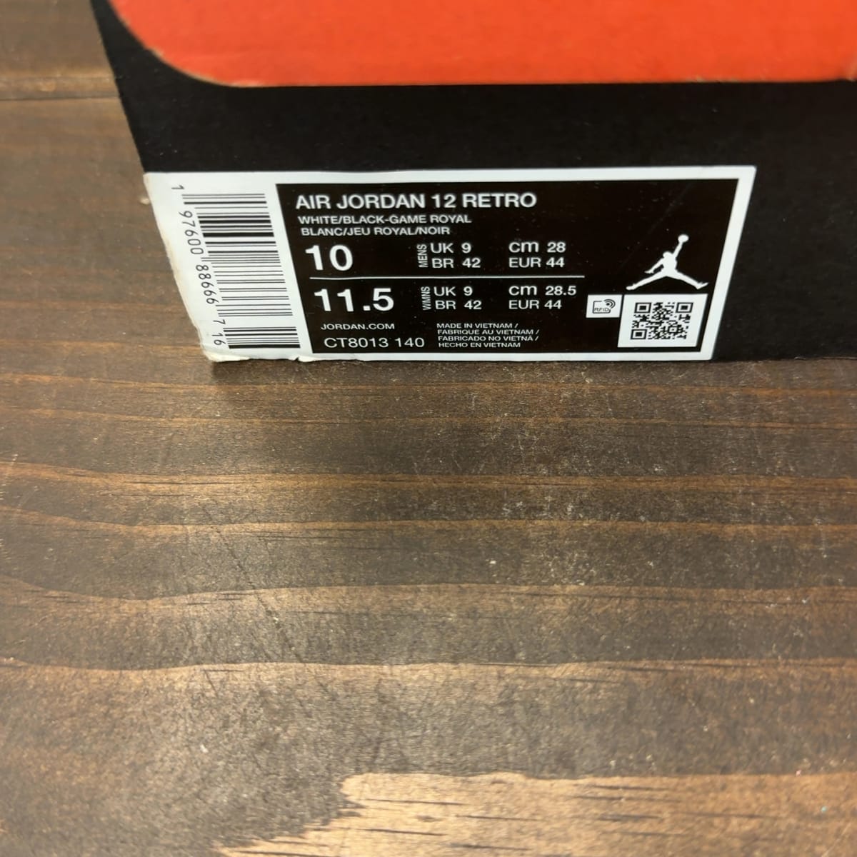 Jordan 12 Retro Blueberry Size 10 (Pre-Owned) - aux