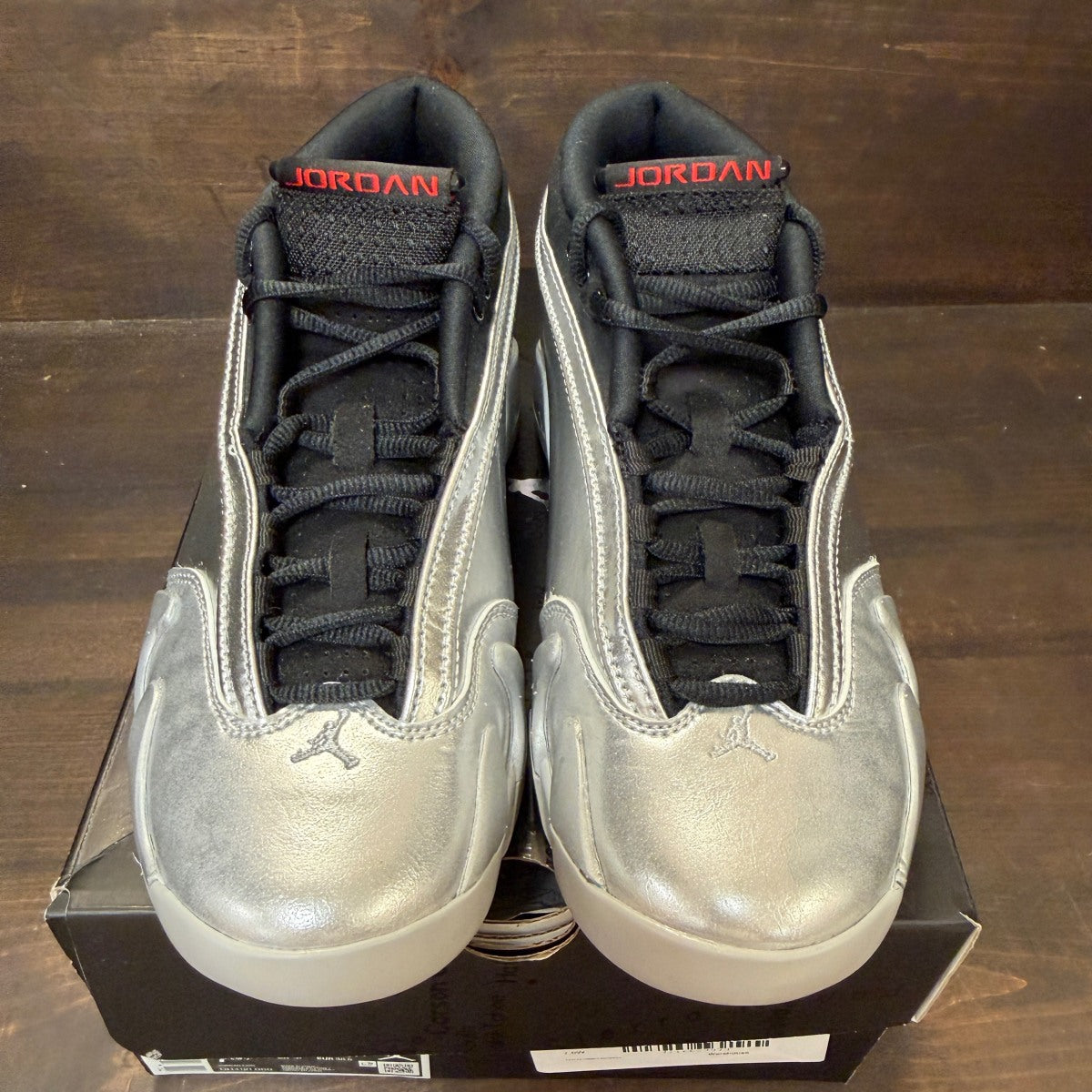 Jordan 14 Retro Metallic Silver (Women's) - Image 3