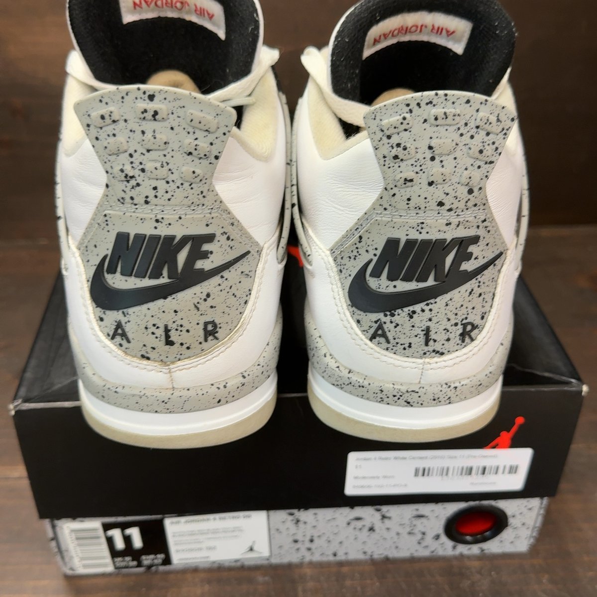 Jordan 4 Retro White Cement (2016) Size 11 (Pre-Owned) - aux