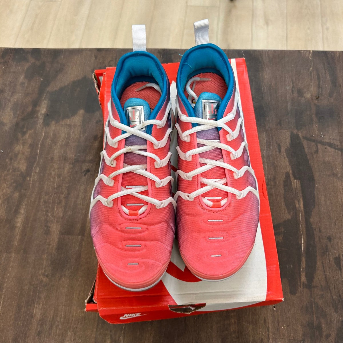 Nike Air VaporMax Plus Lava Glow Blue Lagoon (Women's) - Image 2