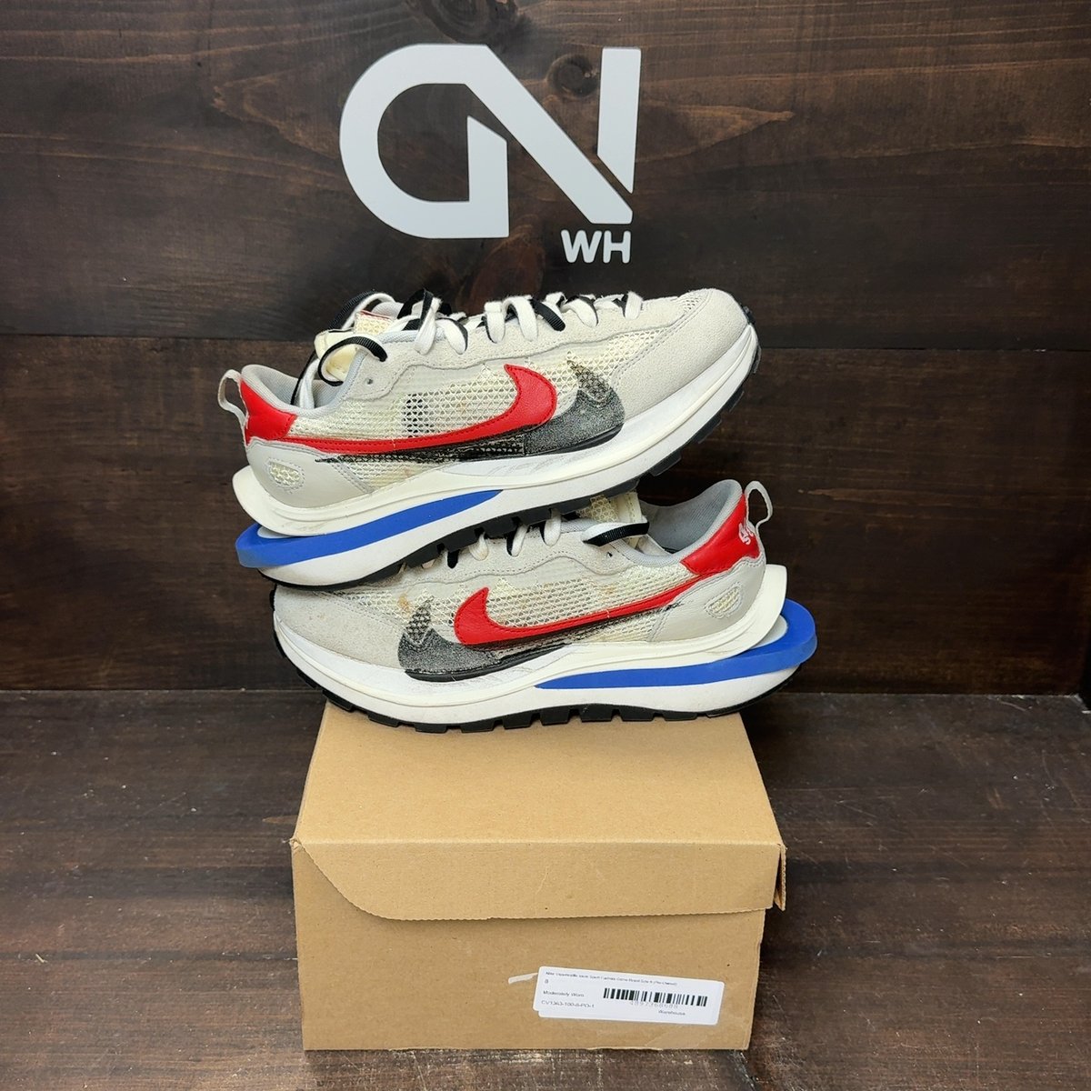 Nike Vaporwaffle sacai Sport Fuchsia Game Royal Size 8 (Pre-Owned) - front