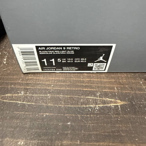 Jordan 9 Retro Olive (2024) Size 11.5 - aux