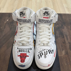 Nike Air Force 1 Mid Supreme NBA White - Image 2