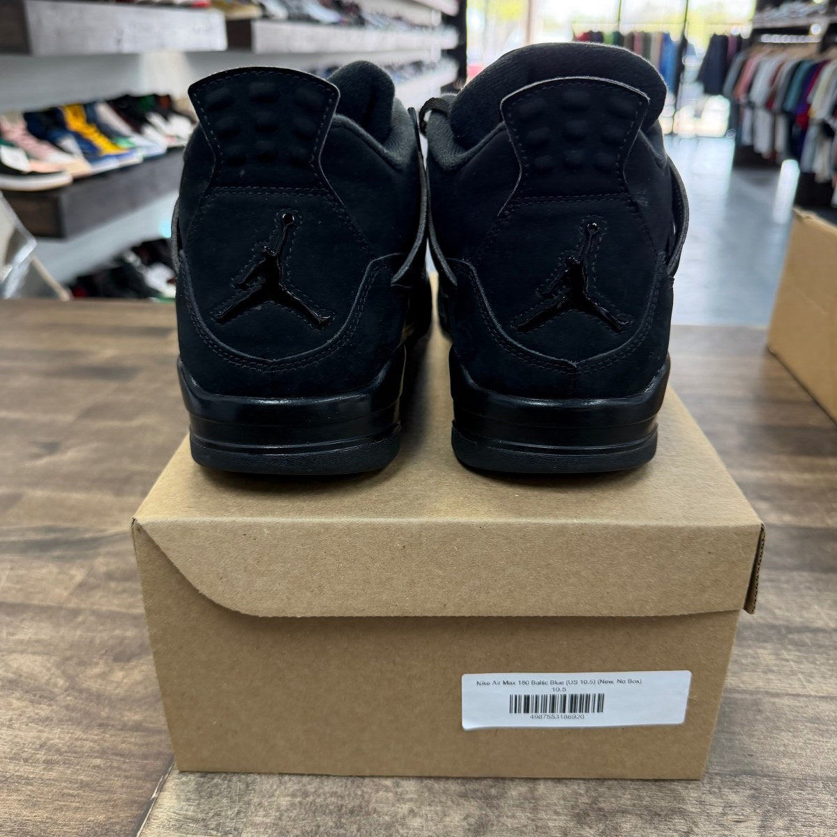 Jordan 4 Retro Black Cat (2020) Size 10.5 (Pre-Owned) - Image 3